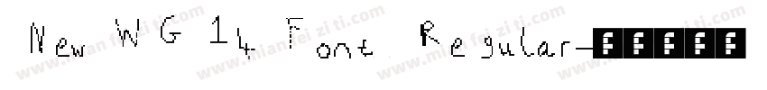 NewWGL4Font Regular字体转换